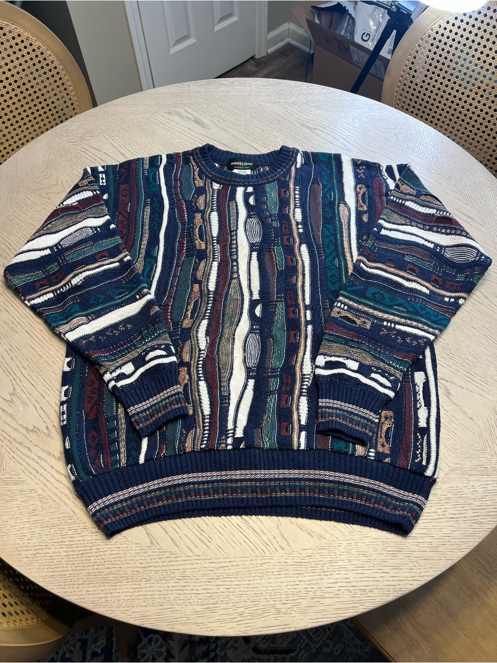 Vtg Men's Alberto Danti Coogi Style Crewneck Sweater - Size Medium Italy